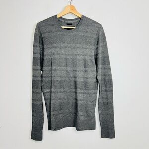 A&F Gray Pima Featherweight Slim Crewneck M